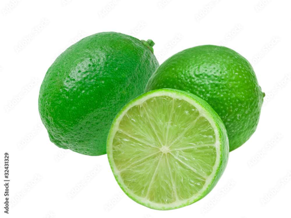 lime isolated on white background lime isolated on white background