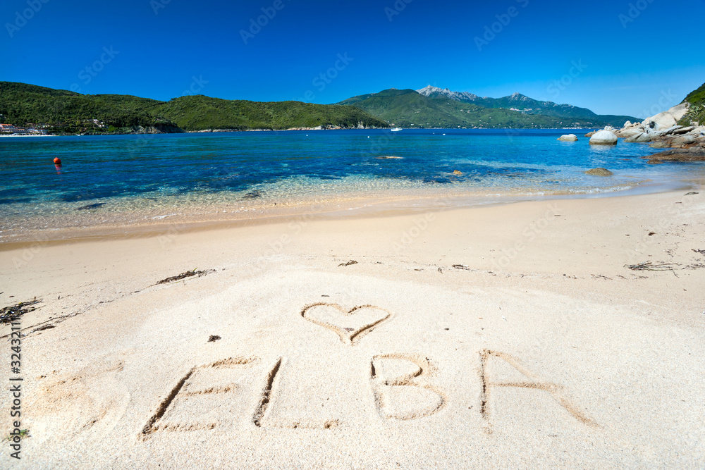 Forno beach, Elba island.
