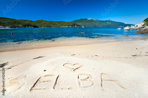 Obraz na płótnie Forno beach, Elba island. w salonie