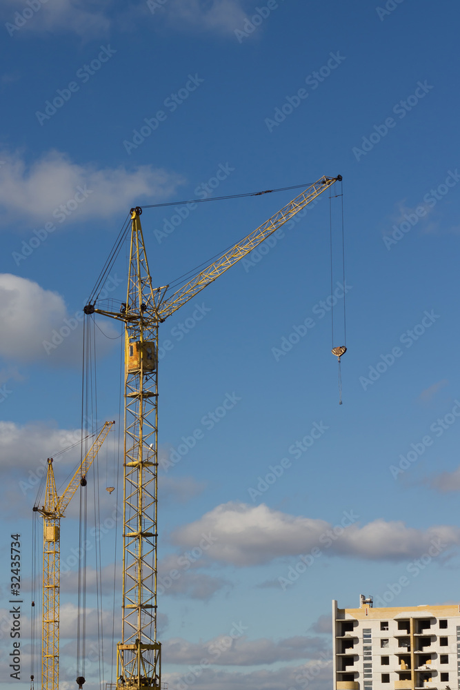 The building crane