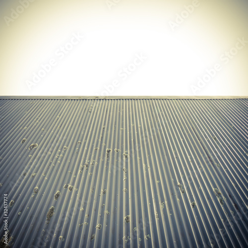 Roof and clear sky abstract background © JanMika