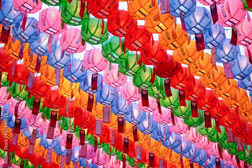 Colorful paper laterns