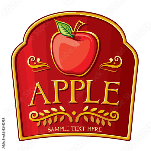 apple label design