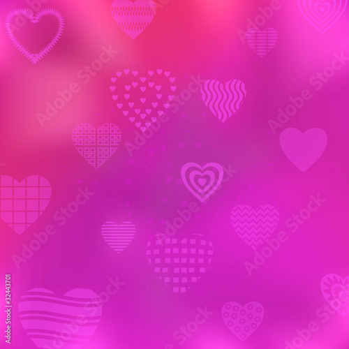 Background with valentine hearts