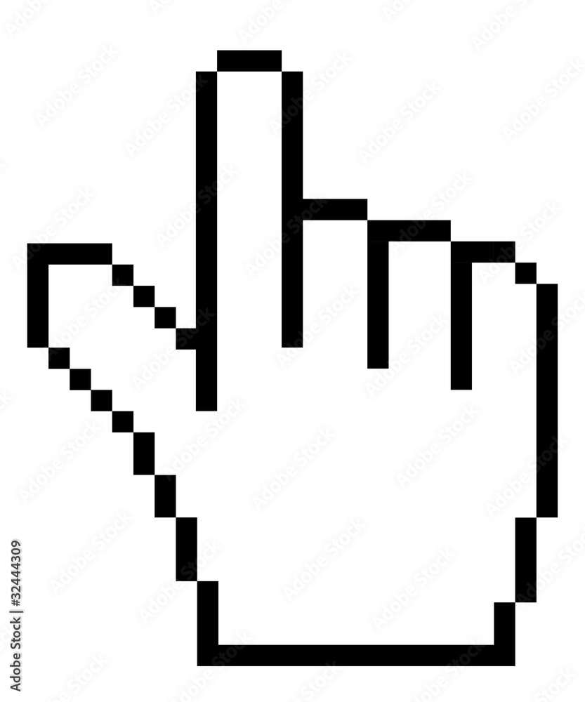 Computer Maus Computermaus Mauszeiger Cursor Hand 6 – Stock-Vektorgrafik |  Adobe Stock