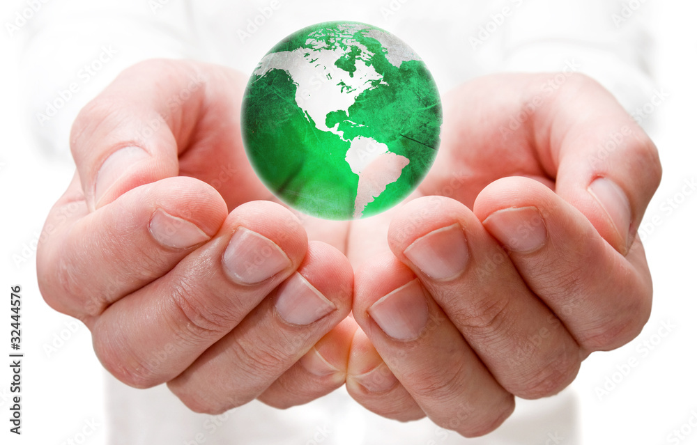 Save the world. earth globe in human hands. Save the world. earth globe in human hands.