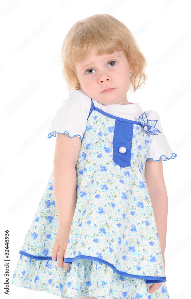 Little girl serious Little girl serious