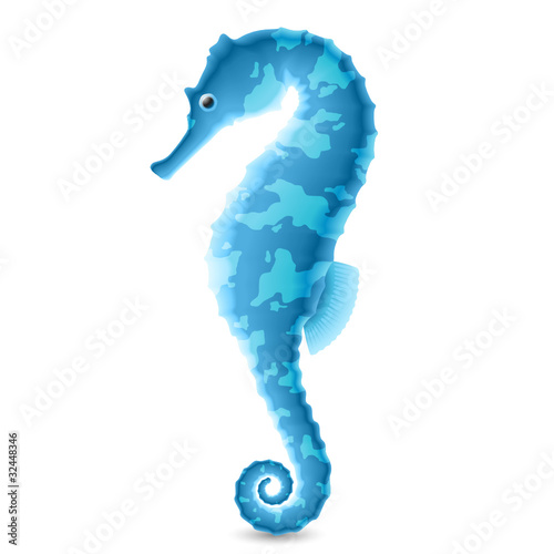 Seahorse. Vector - without Mesh tool.