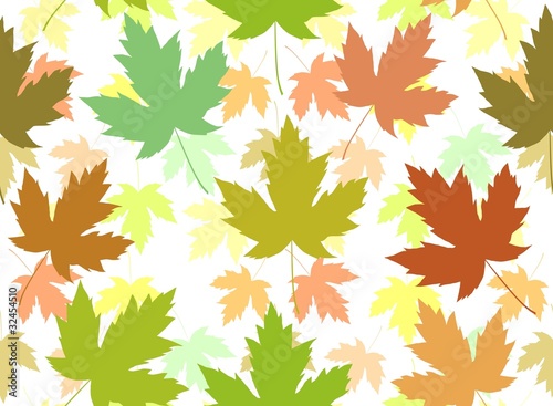 Maple leaf seamless tile