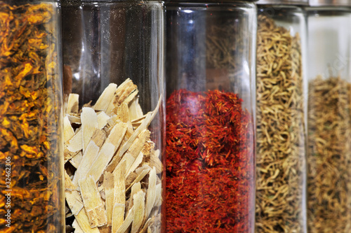 Traditional Chinese herbal medicines photo