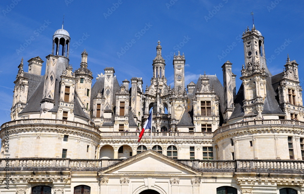 Naklejka premium Toitures de Chambord