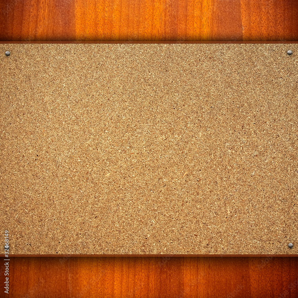 Fototapeta premium chipboard with wood frame