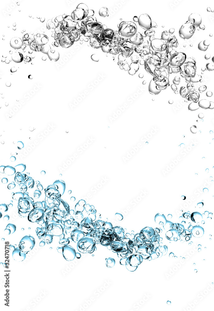 bubbles underwater - obrazy, fototapety, plakaty 