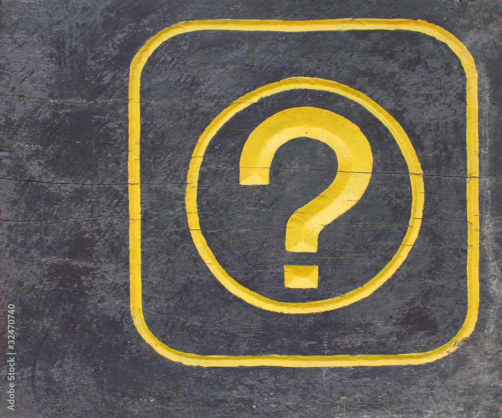 Fototapeta premium Symbol of question mark