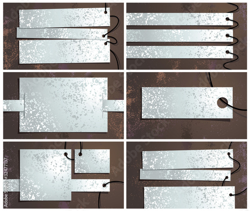 Vector grunge business card...