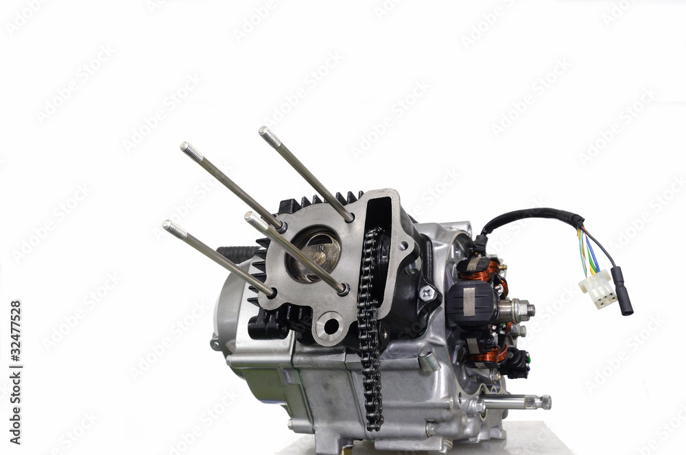 Fototapeta premium バイクのエンジン整備