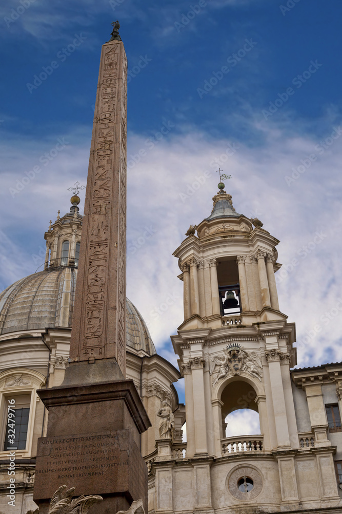 Roma, Piazza Navona, fontana dei Quattro Fiumi (part.)