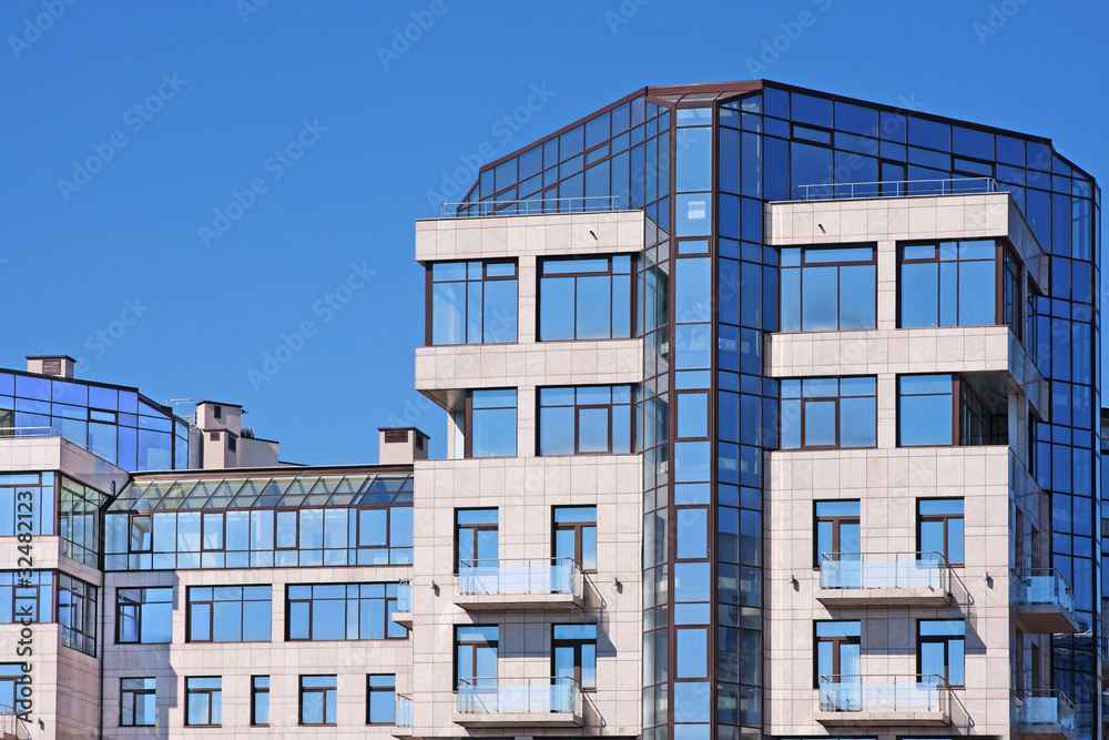 Modern apartment house Modern apartment house