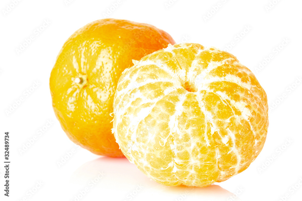 mandarin isolated on white mandarin isolated on white