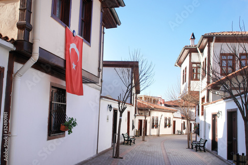 Fototapeta Naklejka Na Ścianę i Meble -  Ankara - Turkey, Ottoman style renovated street