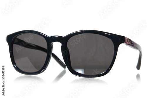 Black sunglasses isolated on white