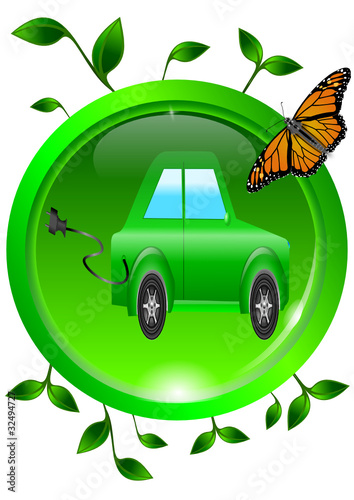 Button Elektroauto