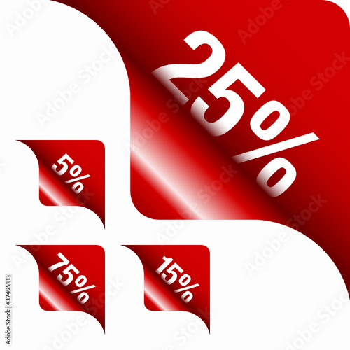Red Metallic Corner 5%/15%/25%/75%