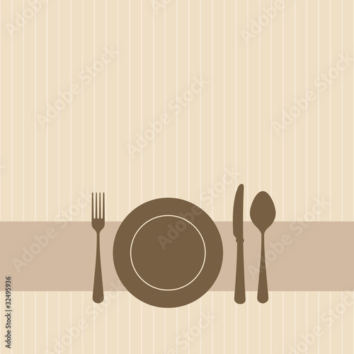 Invitation to a party in brown