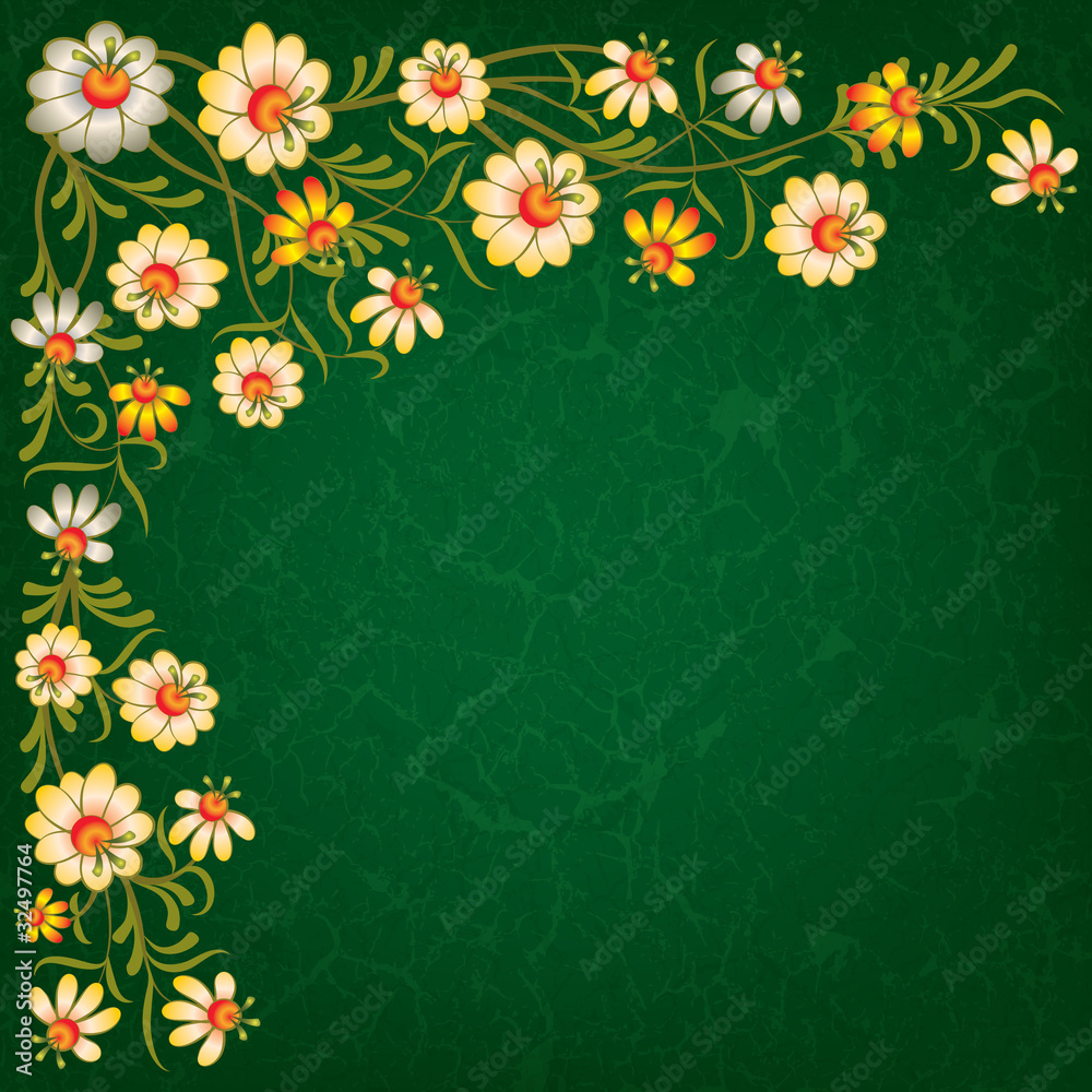 abstract grunge background with floral ornament abstract grunge background with floral ornament