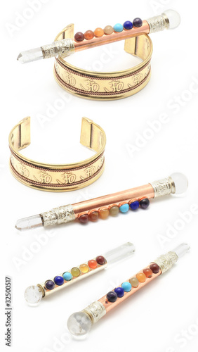 Chakra Wands and Om Bracelet