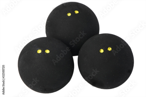 Quadro em tela três bolas de squash