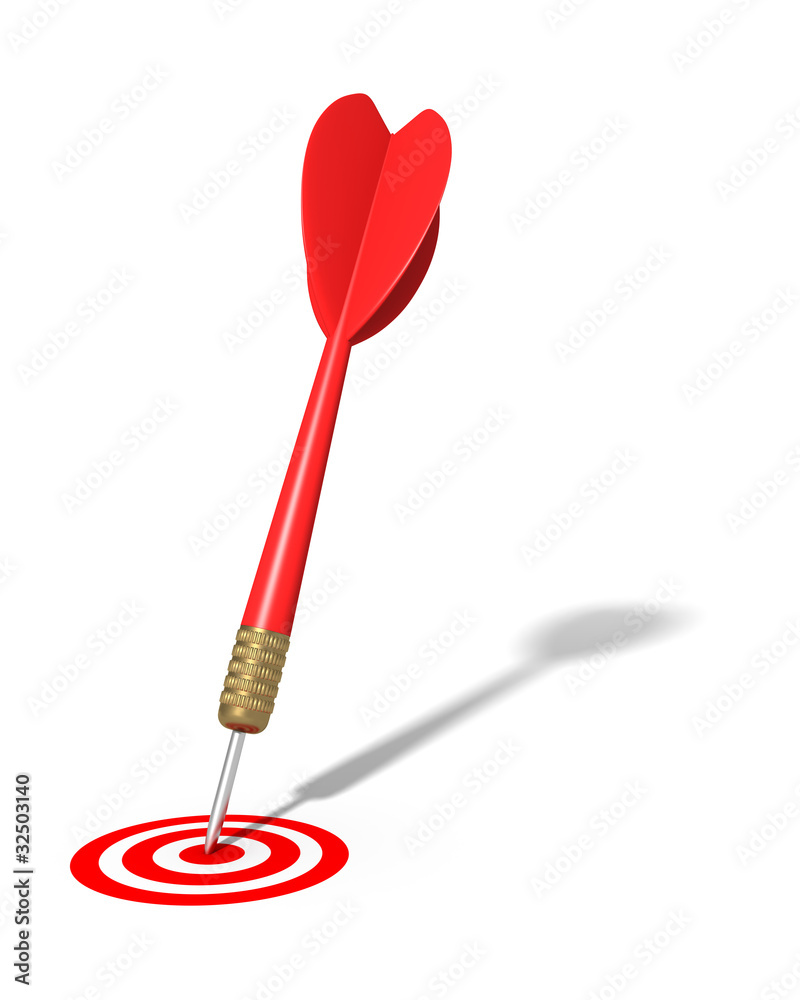 Dart Hitting Target Dart Hitting Target