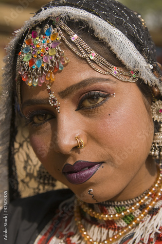 Portrait of an Indian Tribal Dancer photo
