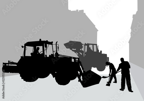 Tractor and working