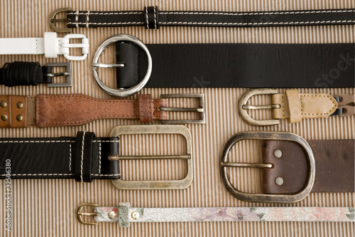 background with belts