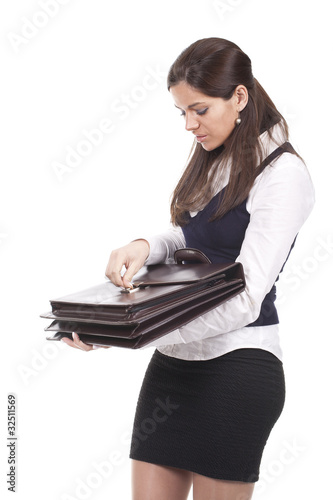 woman with a briefcase