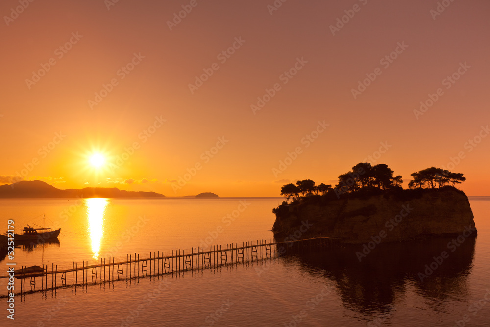 sunrise at sea