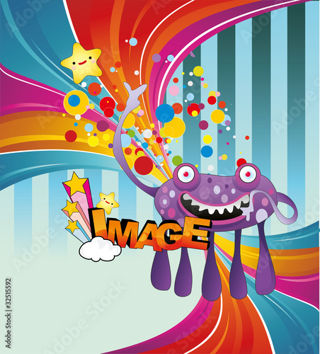 moustruos abstractos en vector