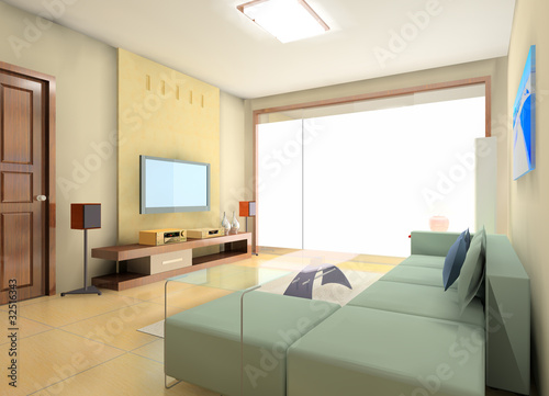 a modern living room design  interiors 