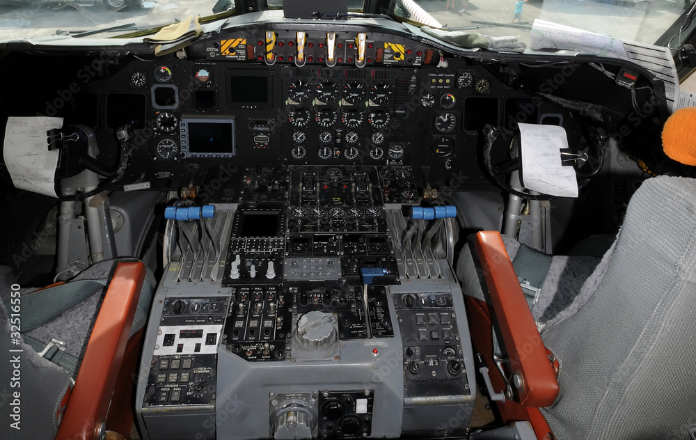 Airplane cockpit