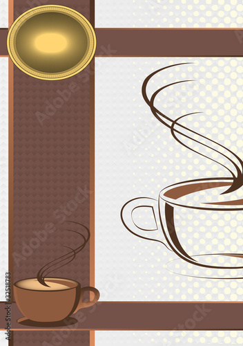Coffee Shop Menu Template. Vector Illustration