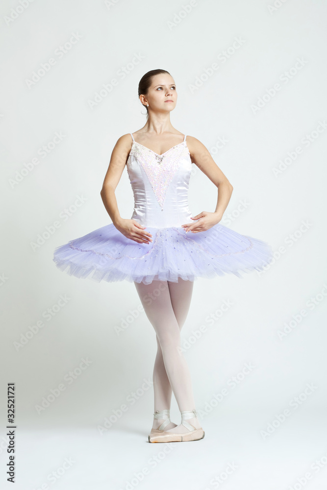 Professional ballet dancer isolated Professional ballet dancer isolated