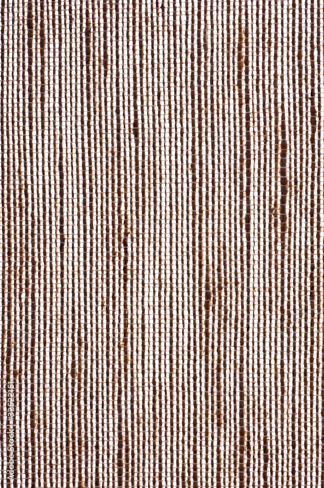 麻織物の編み目のアップ 麻織物の編み目のアップ