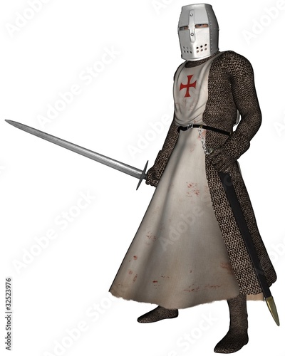 Early Medieval Templar Knight photo