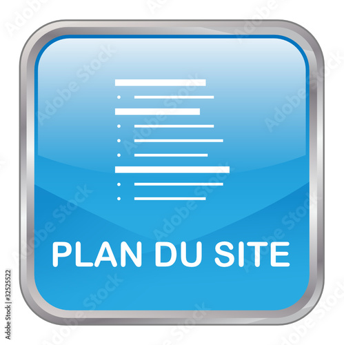 Bouton Web "PLAN DU SITE" (internet catégories recherche blog)