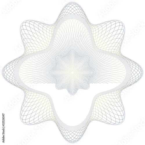 Obraz na płótnie Rosette - Guilloche, Zertifikate, Dekoration, Muster, Rosetta w salonie