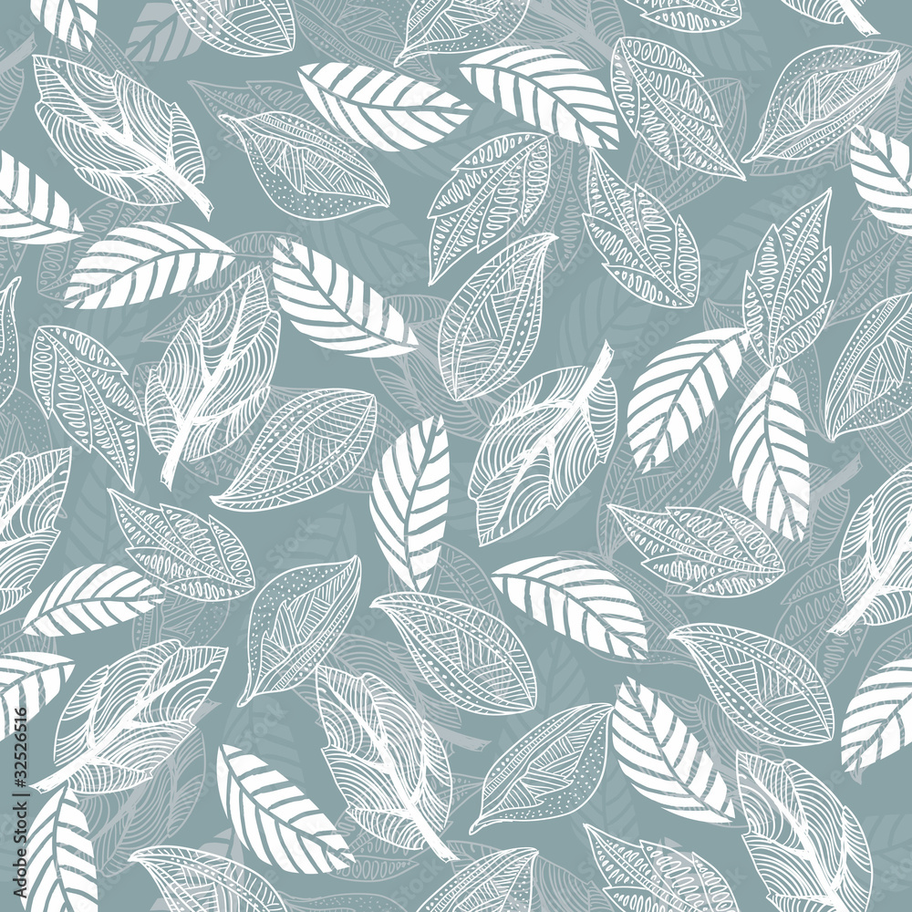 seamless leaf pattern