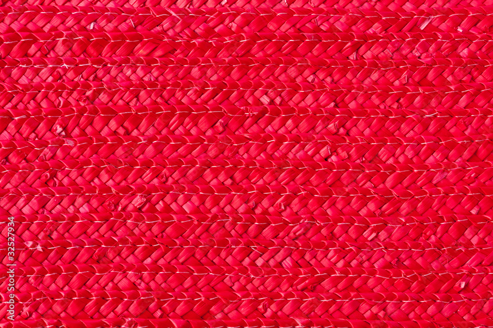 Fototapeta premium fond tressage végétal rouge