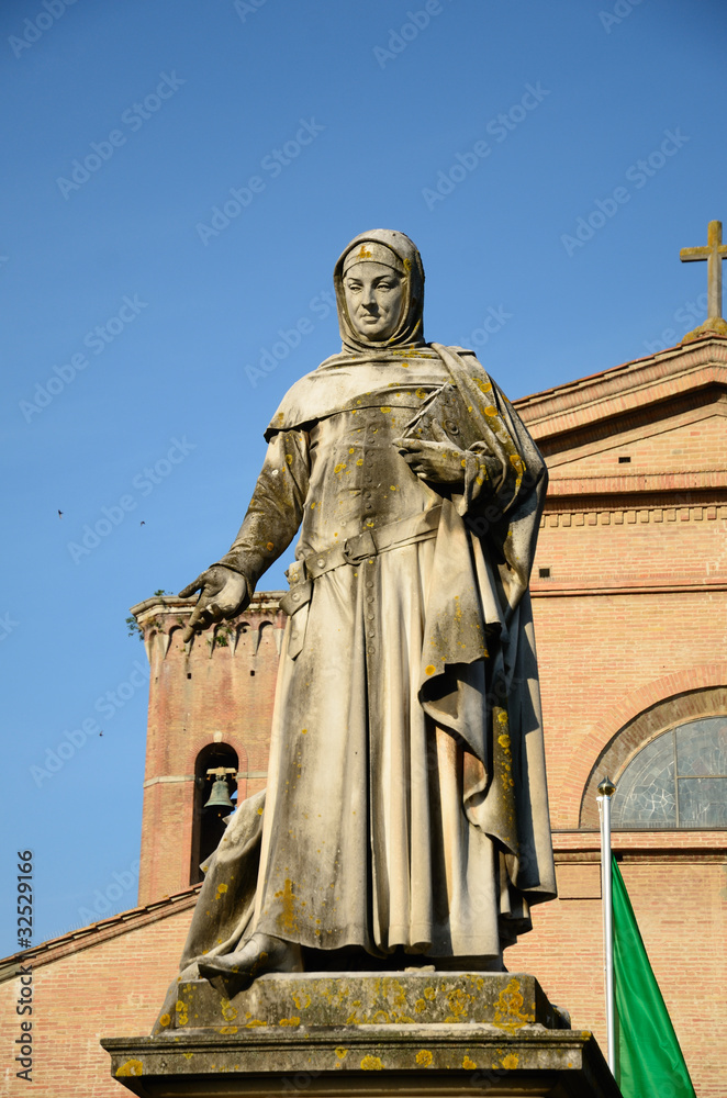Fototapeta premium Statua di Messer Boccaccio (Certaldo)