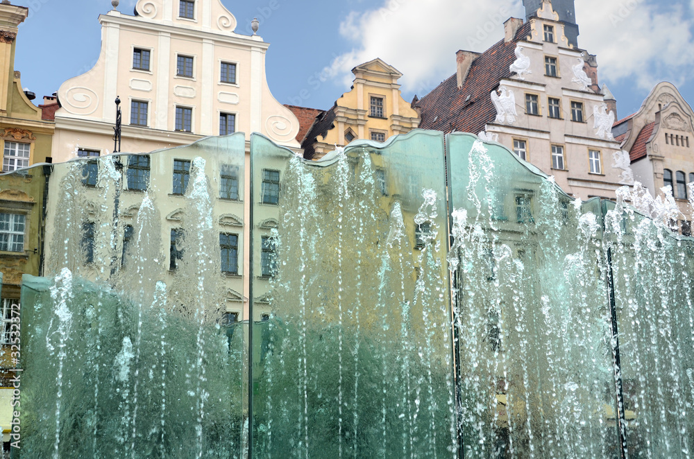 Obraz premium Fountain in Wroclaw